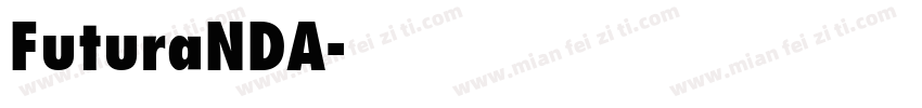 FuturaNDA字体转换
