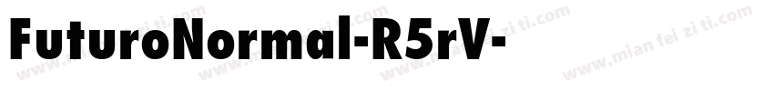 FuturoNormal-R5rV字体转换