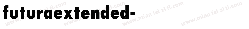 futuraextended字体转换