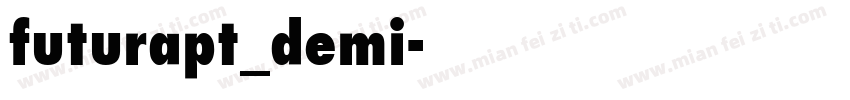 futurapt_demi字体转换