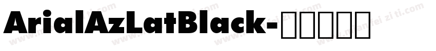 ArialAzLatBlack字体转换