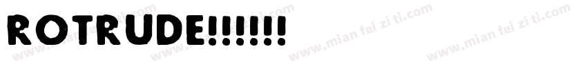 Rotrude字体转换