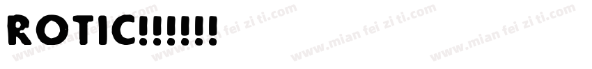 rotic字体转换