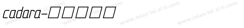 cadara字体转换