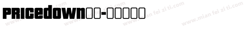 Pricedown字体字体转换