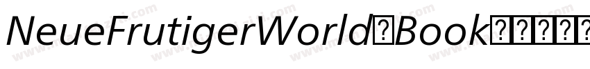 NeueFrutigerWorld-Book字体转换