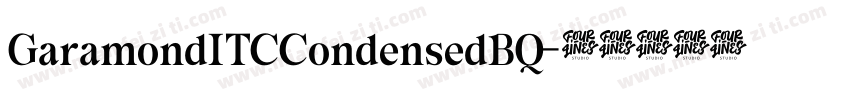 GaramondITCCondensedBQ字体转换