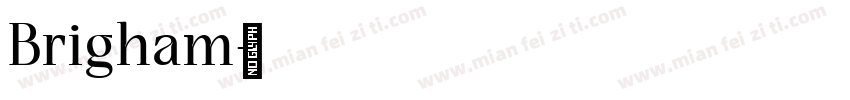 Brigham字体转换