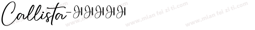 Callista字体转换