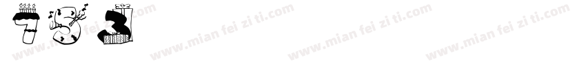 HFDigits字体转换