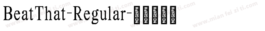 BeatThat-Regular字体转换