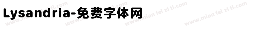 Lysandria字体转换