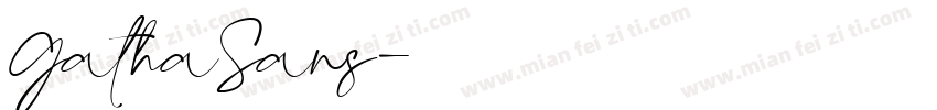 GathaSans字体转换