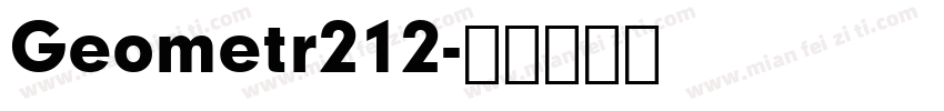 Geometr212字体转换