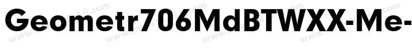 Geometr706MdBTWXX-Me字体转换