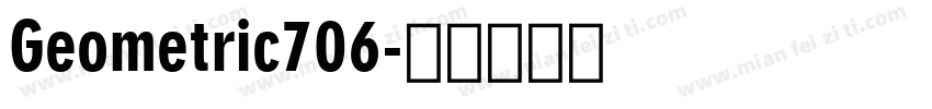 Geometric706字体转换