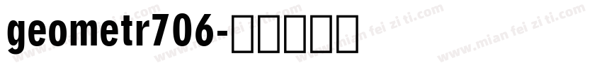 geometr706字体转换