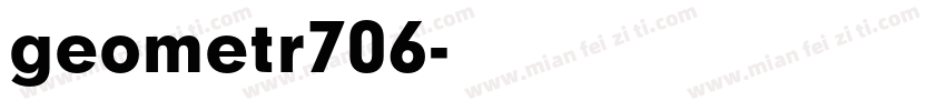 geometr706字体转换