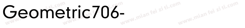 Geometric706字体转换