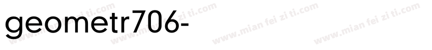 geometr706字体转换