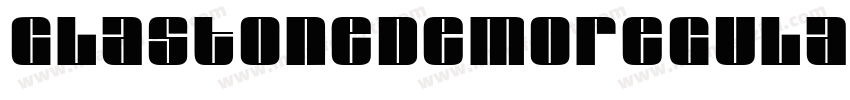 glastonedemoregular-字体转换