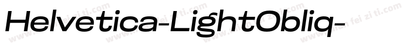 Helvetica-LightObliq字体转换