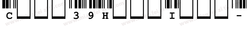 Code39HalfInch-Regul字体转换