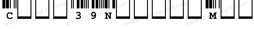 Code39NotextMedium字体转换