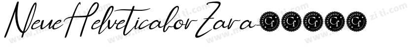 NeueHelveticaforZara字体转换