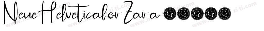 NeueHelveticaforZara字体转换