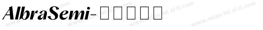 AlbraSemi字体转换