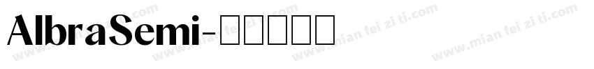 AlbraSemi字体转换