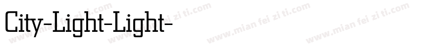 City-Light-Light字体转换