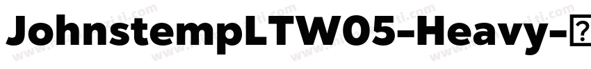 JohnstempLTW05-Heavy字体转换