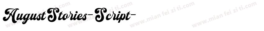 AugustStories-Script字体转换