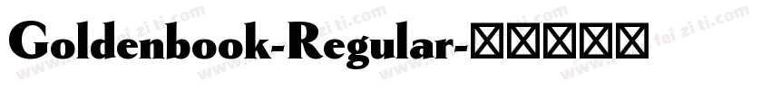 Goldenbook-Regular字体转换