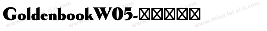 GoldenbookW05字体转换