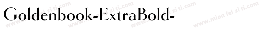 Goldenbook-ExtraBold字体转换