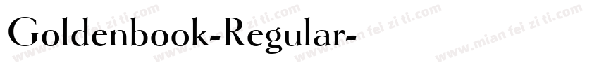 Goldenbook-Regular字体转换