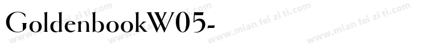 GoldenbookW05字体转换