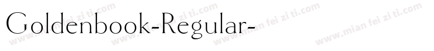 Goldenbook-Regular字体转换