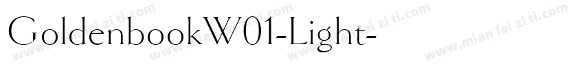 GoldenbookW01-Light字体转换