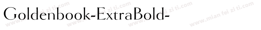 Goldenbook-ExtraBold字体转换