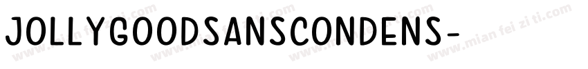 JollyGoodSansCondens字体转换