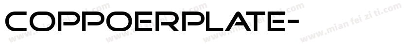 COPPOERPLATE字体转换