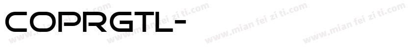 COPRGTL字体转换