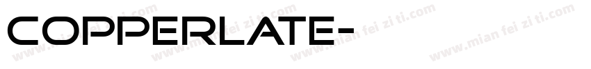copperlate字体转换