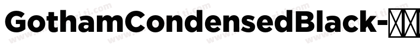 GothamCondensedBlack字体转换