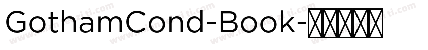 GothamCond-Book字体转换