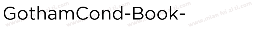 GothamCond-Book字体转换